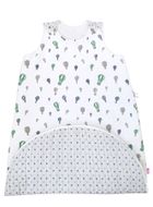 Motherhood, Zip-A-Round, bawełniany śpiworek, 2w1, TOG 3, miętowe baloniki, 3-18m