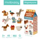 Mudpuppy, drewniane magnesy, na farmie, 40 elementów