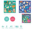 Mudpuppy, Koty i psy, puzzle magnetyczne, 40 elementów