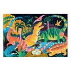 Mudpuppy, Park dinozaurów, puzzle świecące w ciemności, 100 elementów