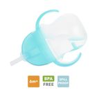 Munchkin, kubek niekapek ze słomką, niebieski, 207 ml