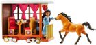 Mustang: Duch wolności, Lucky i wagon podróżny, zestaw z lalką i akcesoriami