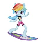 My Little Pony, Equestria Girls, Rainbow Dash, Plaża, zestaw z mini lalką