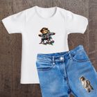 Naprasowanki, naplamki, 2 Misie, zestaw z deskorolką