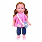 Natalia, lalka bobas w różowej tunice, 36 cm