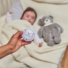 Nattou, Miś, lampka nocna pluszowa 4w1 z czujnikiem płaczu, Sleepy Bear, szary, 0m+