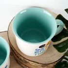 NAVA, kubek porcelanowy z dekorem, cocktails, 380 ml