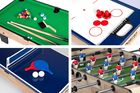 Neo-Sport, stół do gier 4w1: piłkarzyki + cymbergaj + bilard + ping-pong