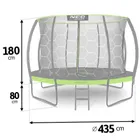 Neo-Sport, trampolina ogrodowa profilowana z siatką wewnętrzną, 14ft/435 cm