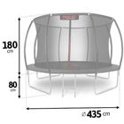 Neo-Sport, trampolina ogrodowa profilowana z siatką wewnętrzną, 14ft/435 cm