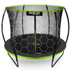 Neo-Sport, trampolina ogrodowa profilowana, z siatką wewnętrzną, 312 cm