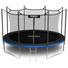 Neo-Sport, trampolina ogrodowa z siatką wewnętrzną i drabinką, 13ft/404 cm