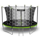 Neo-Sport, trampolina ogrodowa z siatką wewnętrzną i drabinką, 14ft/435 cm