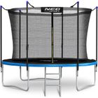 Neo-Sport, trampolina ogrodowa z siatką wewnętrzną i drabinką, 252 cm