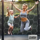 Neo-Sport, trampolina ogrodowa z siatką wewnętrzną i drabinką, 6ft/183 cm