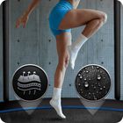 Neo-Sport, trampolina ogrodowa z siatką zewnętrzną i drabinką, 12ft/374 cm