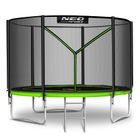 Neo-Sport, trampolina ogrodowa z siatką zewnętrzną i drabinką, 8ft/252 cm