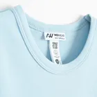 Niebieska koszulka basic z bawełny czesanej NOWEAR