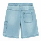 Niebieskie jeansowe szorty z regulacją relaxed Cool Club