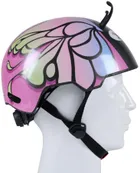No Fear, kask rowerowy dziecięcy, regulowany, różowy, 48-52 cm