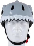No Fear, kask rowerowy dziecięcy, regulowany, szary, 48-52 cm