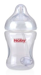 Nuby, butelka 360° ze smoczkiem SoftFlex 360°, 240 ml