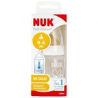 Nuk, butelka ze wskaźnikiem temperatury, smoczek lateksowy, 0-6m, 150 ml