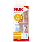 Nuk, First Choice, butelka z wskaźnikiem temperatury, 0-6m, różowa, 150 ml