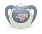 Nuk, First Choice, Night, smoczek uspokajający, hipopotam i koala, 0-6m, 2 szt.