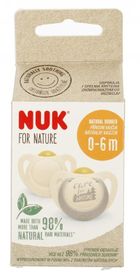Nuk, For Nature, smoczek lateksowy, 0-6m, 2 szt.