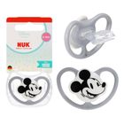 Nuk, Myszka Miki, Perfect Match Air, smoczek uspokajający, silikonowy, popielaty