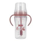 Nuk, Perfect Match, butelka do nauki picia ze słomką, miś, 260 ml