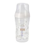 Nuk, Perfect Match, butelka, silikonowy smoczek, rozmiar M, tęcza, 260 ml