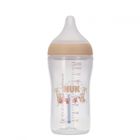 Nuk, Perfect Match, butelka z silikonowym smoczkiem, rozmiar M, małpka, 260 ml