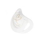 Nuk, Star, smoczek uspokajający, białe serca, 0-6m