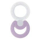 Nuk, zestaw gryzaków, różowy i przeźroczysty, 3m+