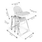 Nukido, Belo, krzesełko do karmienia ze stolikiem, wrzosowe