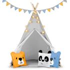 Nukido, namiot tipi dla dzieci ze światełkami, szary
