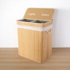 Nuxio, Arvi, bambusowy kosz na pranie, 2-komorowy, 100l