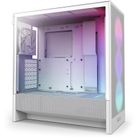 NZXT, H5 Flow, obudowa komputerowa, z oknem, RGB MIDI TOWER, biała