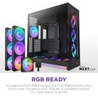 NZXT, obudowa komputerowa z oknem, H9 FLOW RGB+ MIDI TOWER, czarna