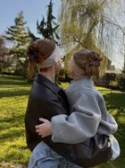 Opaska dla mamy i córki, różowa, zestaw, 2 szt., Iltom