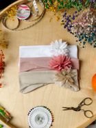 Opaska dziewczęca, beżowa, Iltom