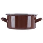 Orion, Brown, garnek emaliowany, 18,5 cm, 1,6l