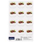 Orion, etykiety samoprzylepne na słoiki, 36 szt.