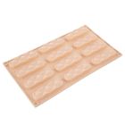 Orion, forma do ciastek i pralin, silikonowa, beżowa, 29,5-17-1,5 cm