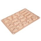 Orion, forma do ciastek i pralin, silikonowa, beżowa, 34-24,5-1 cm