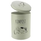 Orion, kompostownik kuchenny z filtrem węglowym, metalowy, zielony, Greenish, 8 l