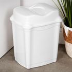 Orion, kosz na śmieci, plastikowy, biały, 9l