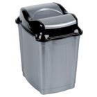 Orion, kosz na śmieci, plastikowy, szary, 16l